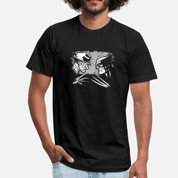 

freddy krueger vs wolverine t shirt men personalized short sleeve s-xxxl family fitness breathable summer pattern shirt