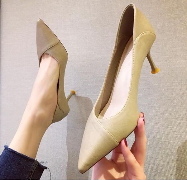 

ladies dress shoes fashion pointed sandals workplace high heels formal occasions, Black