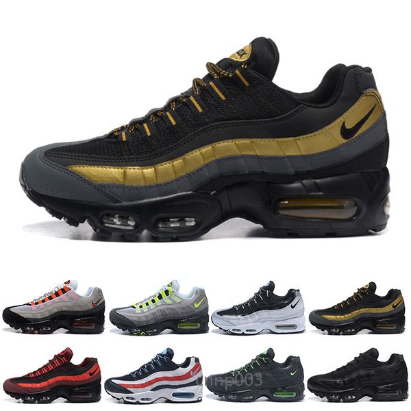 

2019 men og cushion navy sport high-quality chaussure s walking boots men running shoes cushion sneakers size 36-46 ghty75, Black