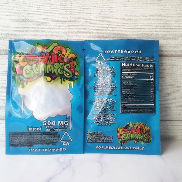 

new gummy gummies dank tobacco packaging zipper dry maylar mylar retail bag bag bags 500mg candy bag bags arrival ujcwp dhseller