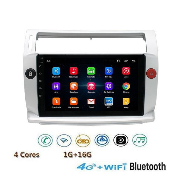 

1g+16g android 9.1 car radio for c4 c-triomphe c- 2004-2009 car dvd player