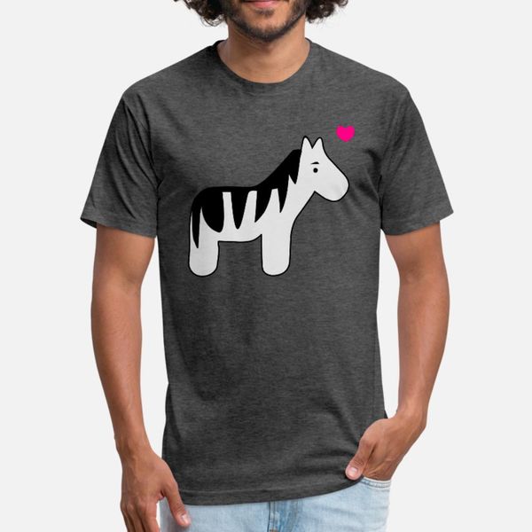 

zebra love t shirt men knitted cotton euro size s-3xl gift basic spring family shirt