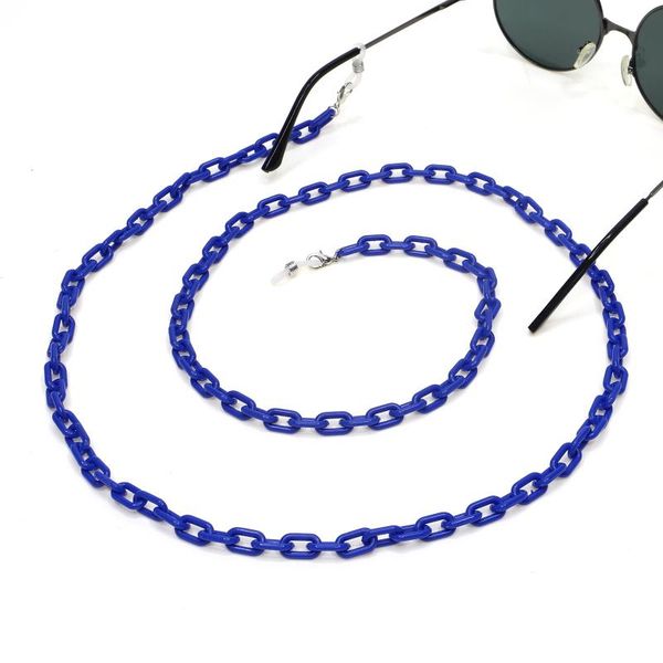 

10 multi color acrylic spectacle chain creative spectacle rope statement long chain chic women reading glasses holder, Silver