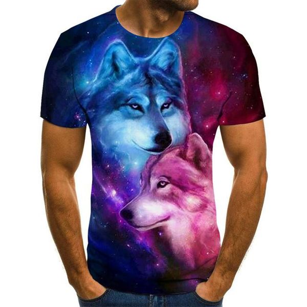 

cute dog printed summer men 3d print shirts plus size anime plus size men clothing