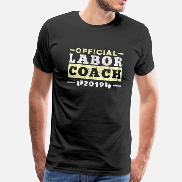 

official labor coach funny dads pregnancy gift t shirt men designing cotton o-neck leisure cute breathable spring unique shirt