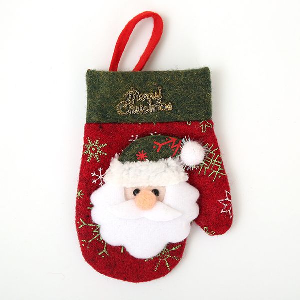 

santa claus christmas lovely cute hanging ear silverware bag cutlery cover