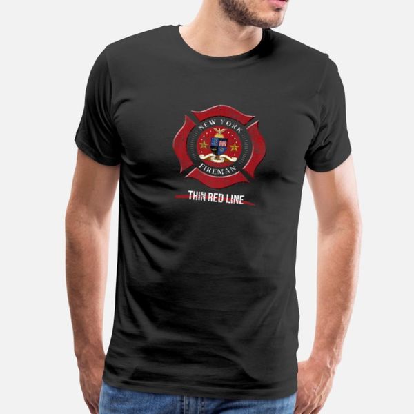 

new york firefighter firefighter gifts t shirt men character 100% cotton size s-3xl outfit fitness fashion summer vintage shirt