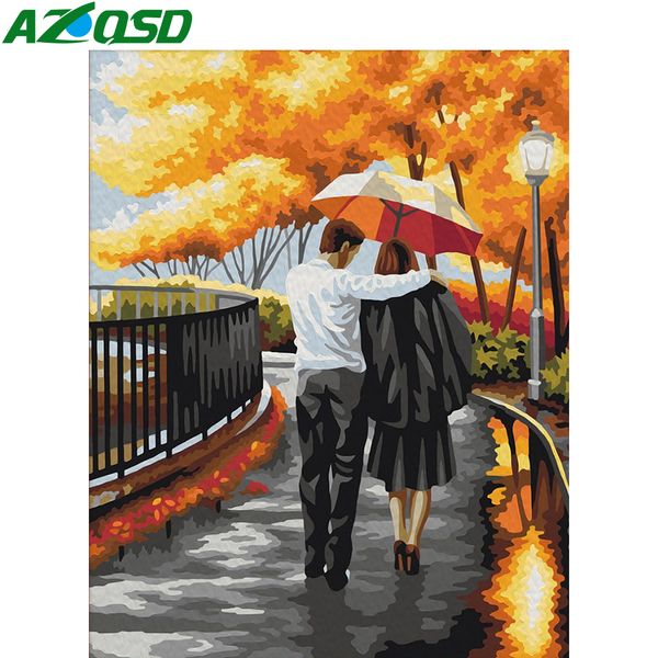 

azqsd coloring by numbers portrait drawing on canvas oil painting by numbers couple diy unframe handpainted painting art
