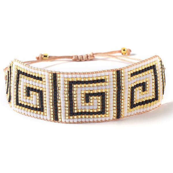 

zhongvi bracelet miyuki evil eye lucky bracelets summer women femme bijoux 2020 handmade colorful beads adjustable jewelry gifts, Black