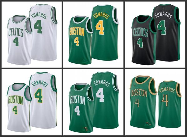 

boston celtics carsen edwards men city basketball jersey, Black