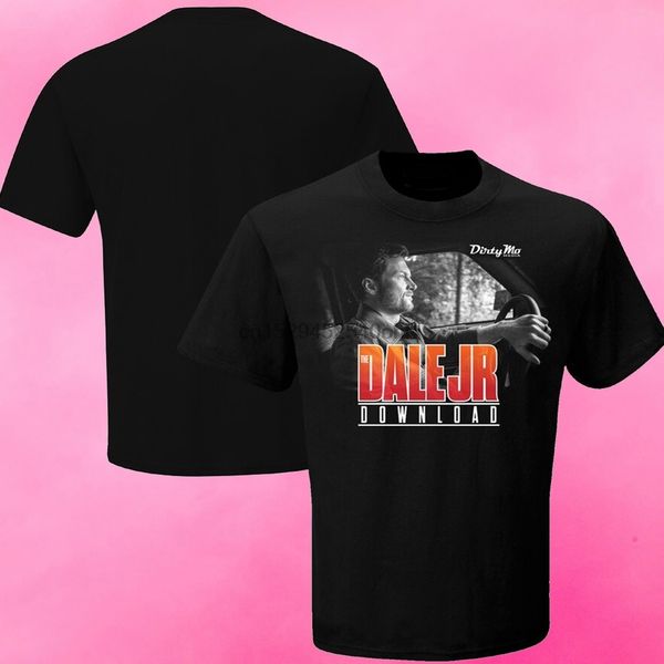 

summer jr motorsports team apparel dale earnhardt jr. black graphic 1-spot t-shirt cotton t shirts