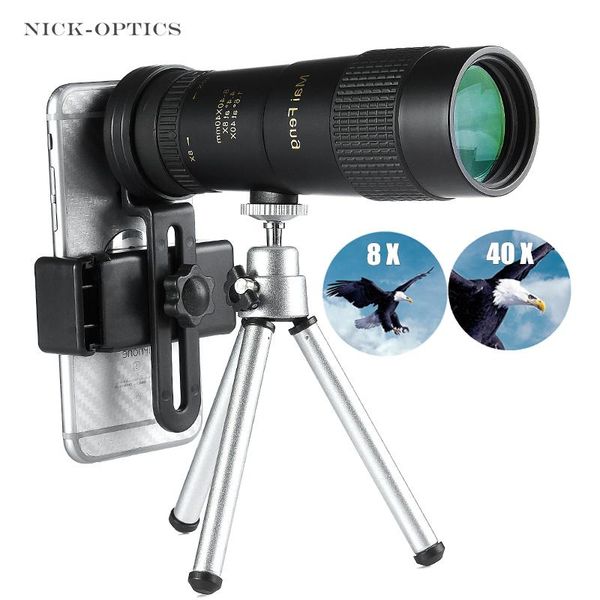 

cgjxsprofessional zoom monocular 8 -40x40 powerful low light level night vision telescope portable for camping hunting t191022