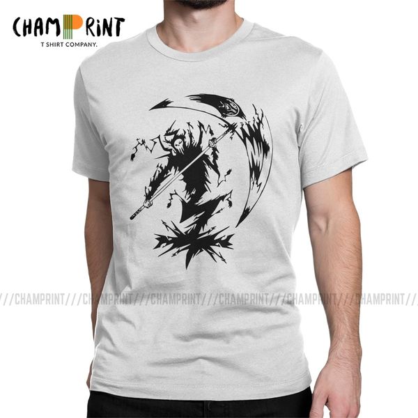 

men's t-shirts soul eater shinigami awesome pure cotton tee shirt short sleeve death kid anime t shirt o neck clothes 4xl 5xl