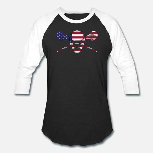

american flag lacrosse lacrosse mask gift t shirt men custom short sleeve s-3xl cool sunlight funny summer family shirt