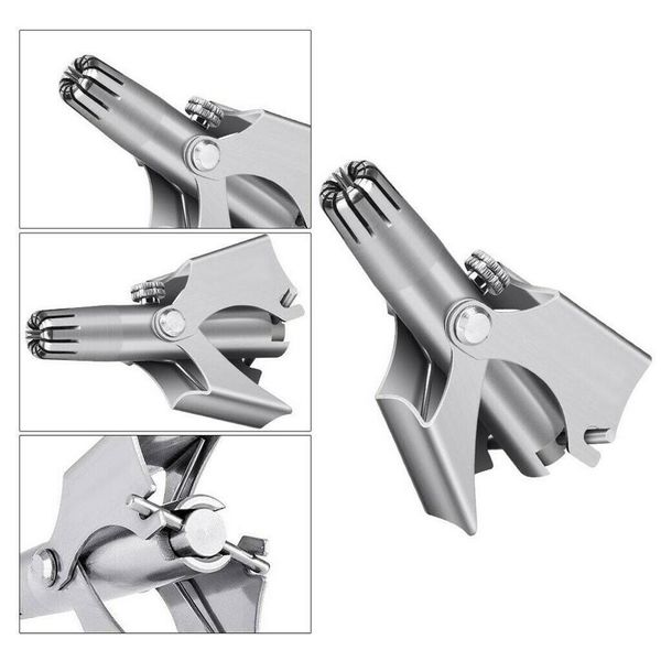 

new stainless steel manual nose trimmer for shaving nose ear hair trimmer shaver face care for man washable device dropshipping