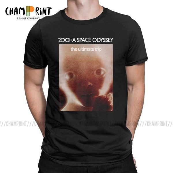 

2001 a space odyssey men t shirts kubrick sci-fi movie vintage tees short sleeve round neck t-shirts cotton plus size clothes