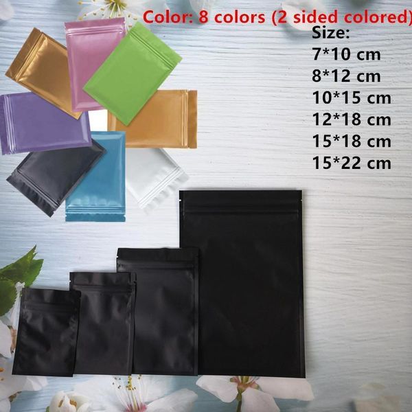 

storage term protection plastic bag collectibles bags 8 for long mylar food colors and side aluminum two foil zipper colored pt2009 bwxva
