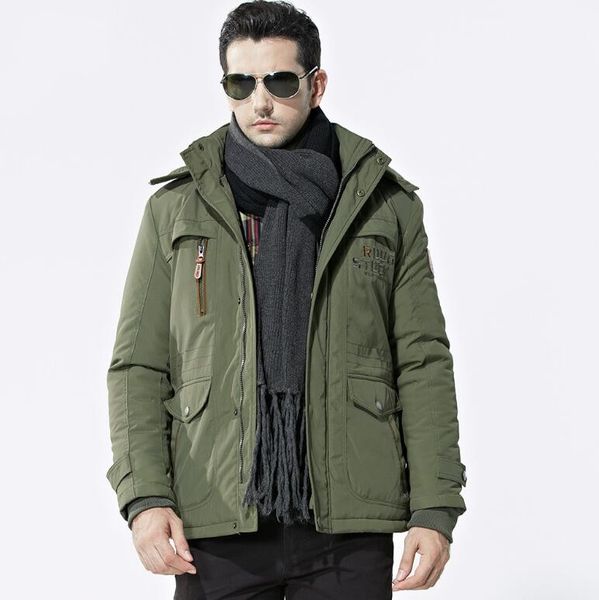 

xiu luo brand plus size l-3xl4xl5xl 6xl thick padded parka men winter jacket new fashion hooded coat multi-pocket warm outerwear, Black