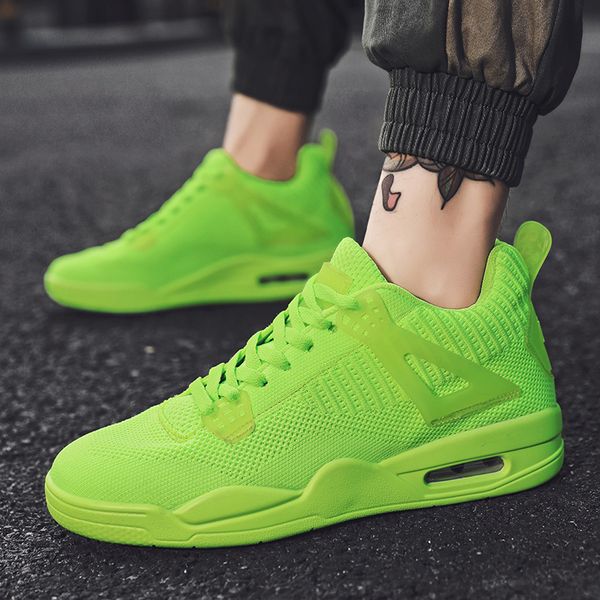 

new fashionable running shoes mens flying woven mens shoes explosion breathable wear-resistant mens shoes lightweight sneakers