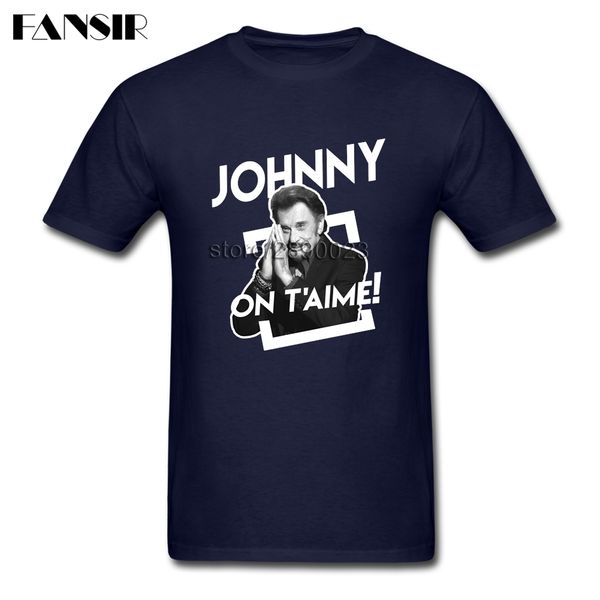 

cool t shirt men boy johnny hallyday french elvis presley men t-shirt short sleeve o neck guys clothes