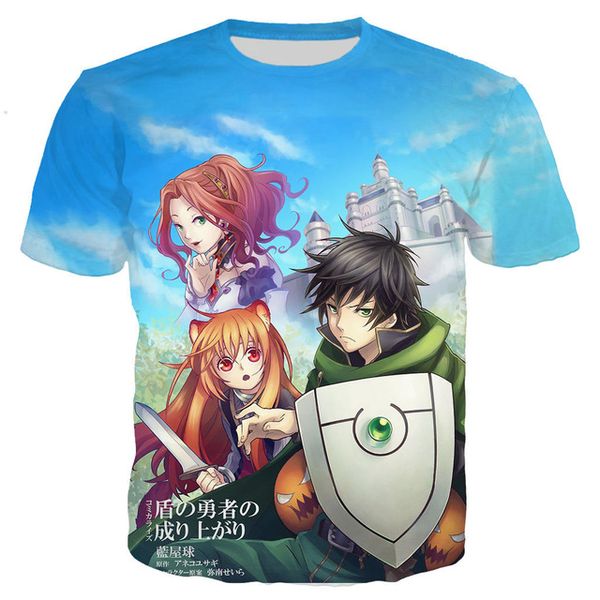 

the rising of the shield hero shaman king 3d print shirts plus size horror comics men clothing
