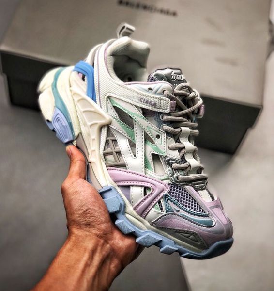 

2020 paris 36-45 latest track 2 sneakers designer women sneakers platform shoes men basketball outdoor platform chaussures de designer, Black