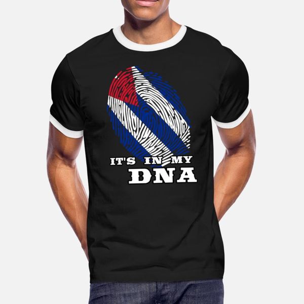 

cuba it's in my dna t shirt men designs 100% cotton s-xxxl kawaii graphic new fashion summer style family shirt
