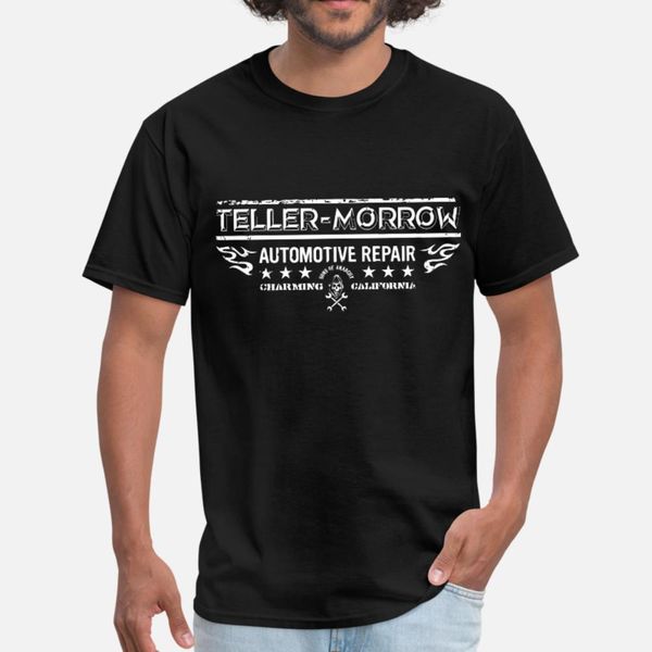 

official sons of anarchy teller morrow t shirt men create 100% cotton o-neck basic solid famous fashion summer style formal shirt