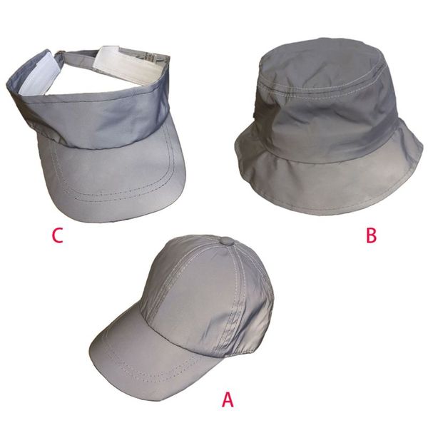 

kids night reflective baseball hat sports rave festival running bucket cap x7xc, Blue;gray