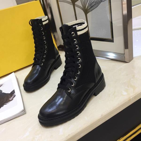 

women boots new casual female fashion booties knit comfortable breathable women winter boots boots thick with tube women shoes, Black