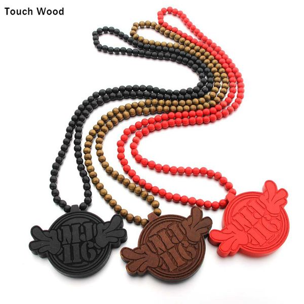 

wooden nj116 pendant necklace / fashion bead necklace / wholesale dropshipping, Silver