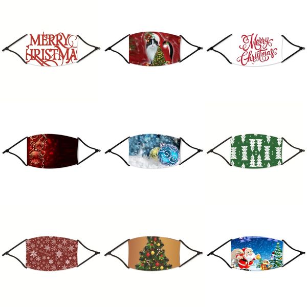 

child mouth christmas mask protective cotton christmas masks with breather valve kids face christmas mask washable without filter designe#39, Black