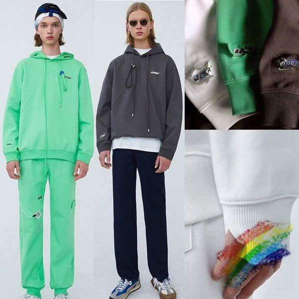 

hoodie men women 1 green white pullover korean oversize sweatshirts, Black