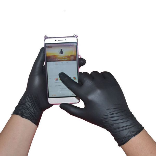 

new 100pcs/pack disposable nitrile gloves waterproof exam gloves ambidextrous for house tattoo gloves s/m/l/xl