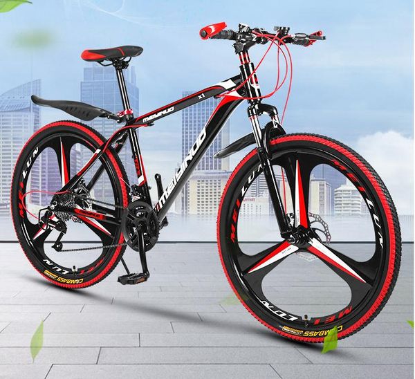

20ss mountain bike shock absorption 26 inch disc brake 21 speed student bike bicycle mountain bike explorer tri-knife wheel