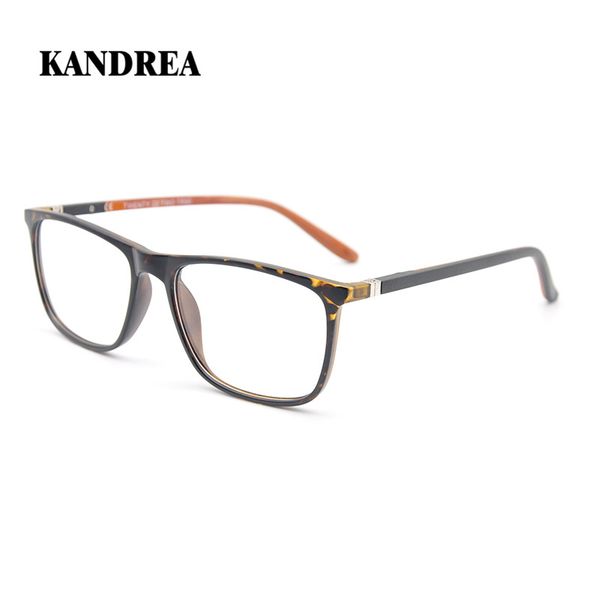 

kandrea 2020 fashion new tr90 glasses frame for women square men eyeglasses reading myopia optical prescription spectacles, Black