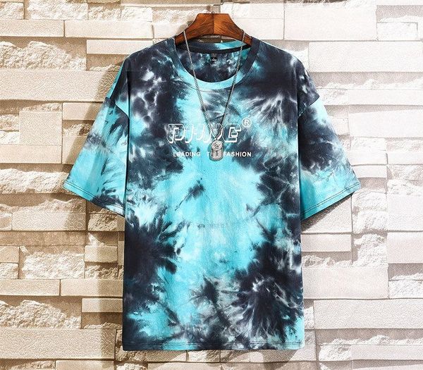 

singleroad man's t-shirt men 2020 summer oversized tie dye hip hop japanese streetwear harajuku tshirt t shirt men cotton cx200707, White;black