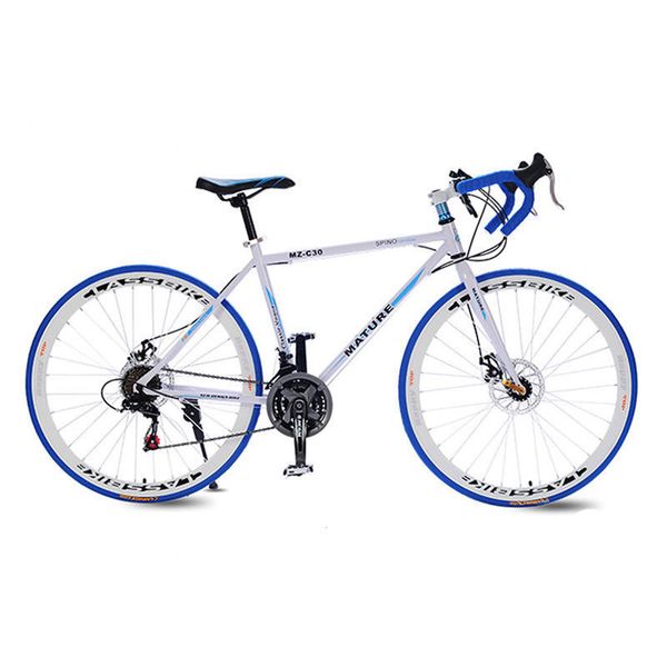 

new straight bend aluminum alloy break wind lightweight road bike female ultralight off-road transmission entry-level sports car male