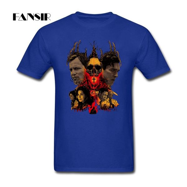 

normal movie true detective t-shirt mens short sleeve soft cotton men shirt camisetas plus size