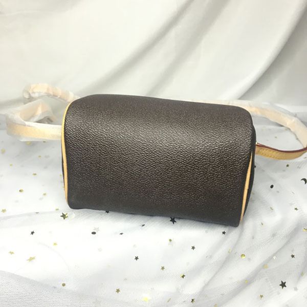 

the pillow leather women bag speedy boston bags m61252 quality nano shoulder crossbody fashion new handbag mono inclined bags vlxix, Red;black