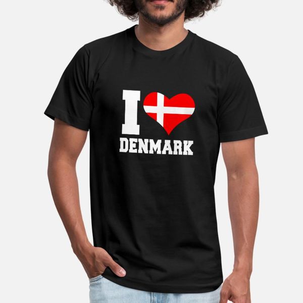 

daenemark liebe flagge land herz skandinavien тенниска мужчины designs 100% хлопок круглый воротник подарка новизны новая мода весна осень с