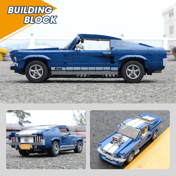 

new 21047 blue dream car model compatible creator expert 10265 building blocks bricks educational toy birthday gift