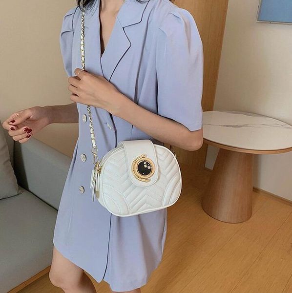 

fashion women crossbody high qualuty two zipper shoulder bags thread laies camera bag