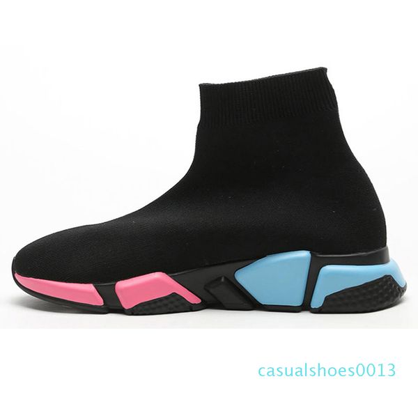 

2020 new platform sock shoes speed trainer mens womens socks casual shoes vintage tripler black white etoile sports sneakers c13
