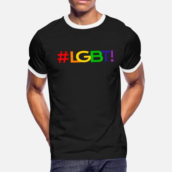 

#lgbt gay pride t shirt men customized tee shirt round collar formal anti-wrinkle breathable summer trend shirt