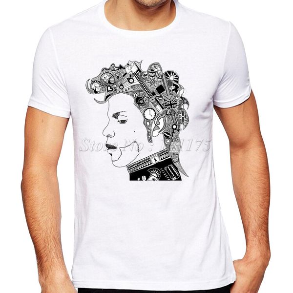 

2019 men's summer fashion purple rain printed t shirt cool design custom hipster tees