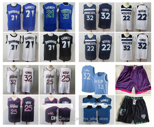 

minnesota timberwolves throwback 21 kevin garnett andrew 22 wiggins jimmy butler derrick 25 rose karl towns 32 basketball jerseys, Black;red