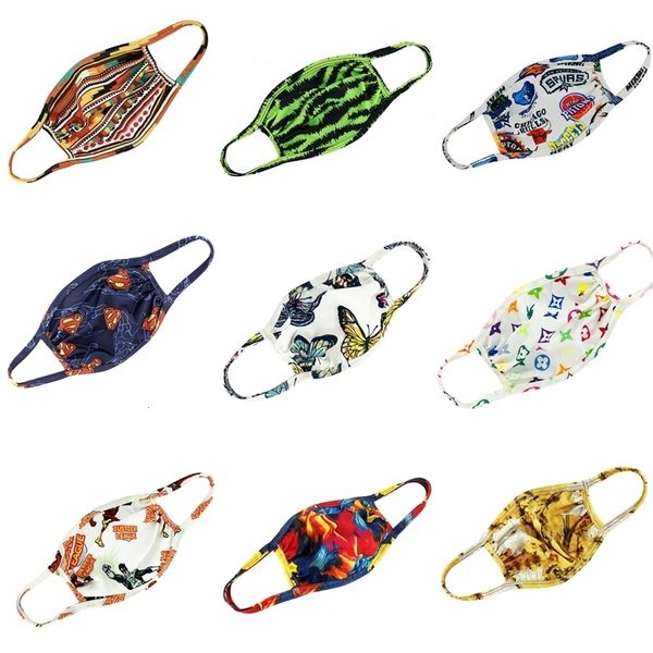 

masks pm2.5 designer cotton printed mask children kids anti dust haze mouth ers mask 5 layers protective dustproof reusable face mask #396