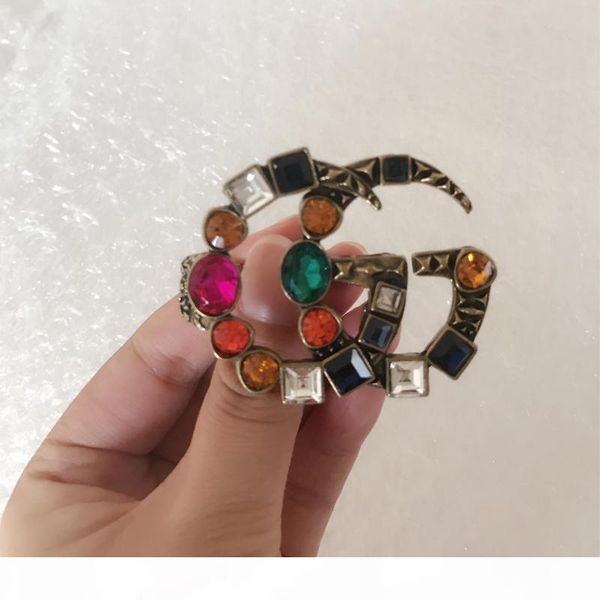 

new arrival retro letters luxury ring vintage designer open ring for women girls famous jewelry gift fast shipping, Slivery;golden