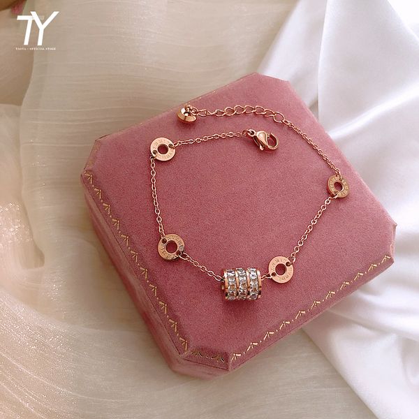 

2020 new classic roman digital transfer bracelet south korean women's jewelry fashion small waist colorfast student bracelet, Golden;silver